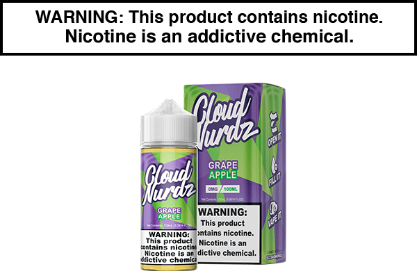 GRAPE APPLE BY CLOUD NURDZ 100ML GRAPE APPLE BY CLOUD NURDZ 100ML