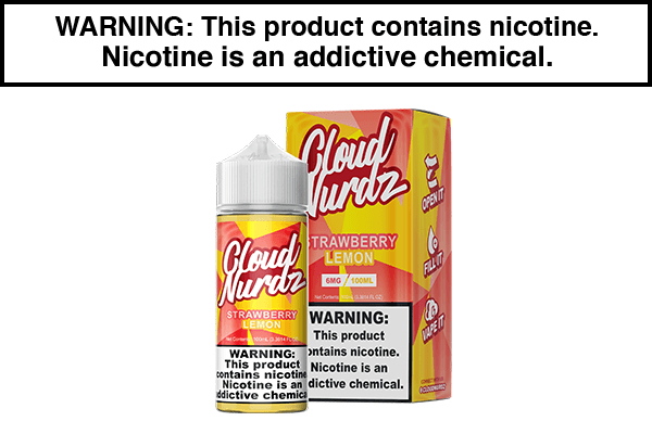 elf bar vape uk STRAWBERRY LEMON BY CLOUD NURDZ 100ML