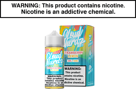 STRAWBERRY LEMON ICED BY CLOUD NURDZ TFN 100ML STRAWBERRY LEMON ICED BY CLOUD NURDZ TFN 100ML