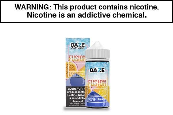 blueberry fuzion vape flavor Lemon Passionfruit Blueberry Iced by 7 Daze Fusion