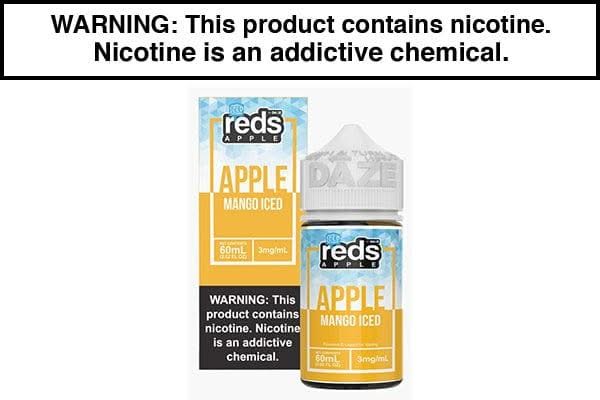 アップルジュース 7 Daze Reds Apple ICED - No Nicotine Vape Juice - 100ml