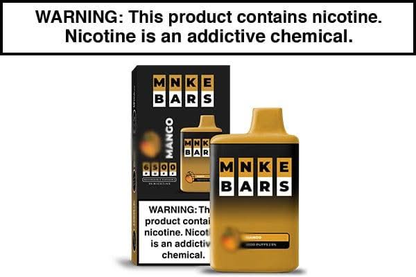 MNKE Bar Disposable Vape - 6500 Puffs - Vape Juice