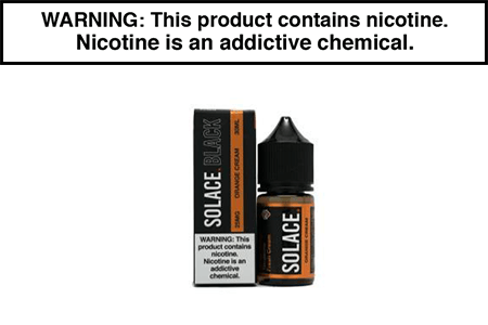 ORANGE CREAM BY SOLACE BLACK NICOTINE SALT 30ML ORANGE CREAM BY SOLACE BLACK NICOTINE SALT 30ML