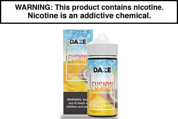 banana coconut vape juice PINEAPPLE COCONUT BANANA ICED BY 7 DAZE FUSION 100ML