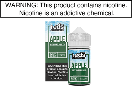 Watermelon Apple Iced by Reds E Juice - 60ML/100ML Watermelon Apple Iced by Reds E Juice - 60ML/100ML