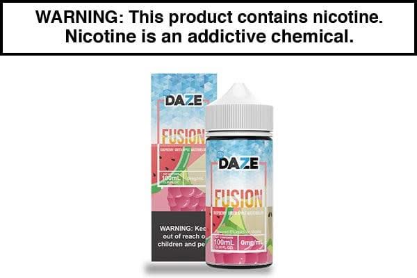 RASPBERRY GREEN APPLE WATERMELON ICED BY 7 DAZE FUSION 100ML