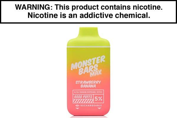Monster Bar MAX 6000 Puff Disposable Vape - 5% - Vape Juice