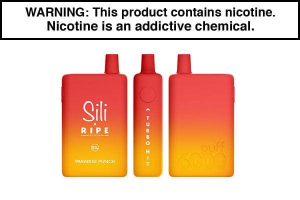 SILI X RIPE DISPOSABLE VAPE - 6000 PUFFS