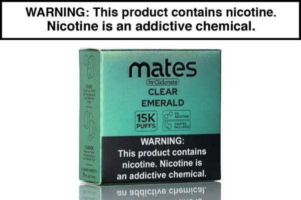 7 DAZE CLICKMATE MATES RECHARGE DISPOSABLE VAPE PODS - 15,000 PUFFS (2 PACK)