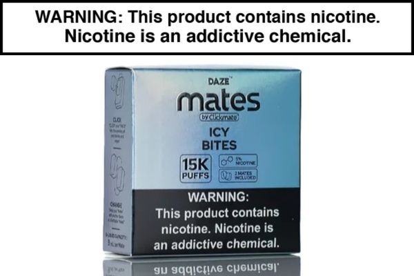 7 DAZE CLICKMATE MATES RECHARGE DISPOSABLE VAPE PODS - 15,000 PUFFS (2 PACK)