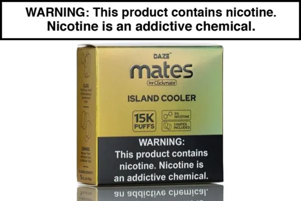 7 DAZE CLICKMATE MATES RECHARGE DISPOSABLE VAPE PODS - 15,000 PUFFS (2 PACK)