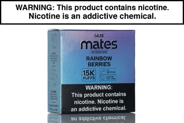 7 DAZE CLICKMATE MATES RECHARGE DISPOSABLE VAPE PODS - 15,000 PUFFS (2 PACK)