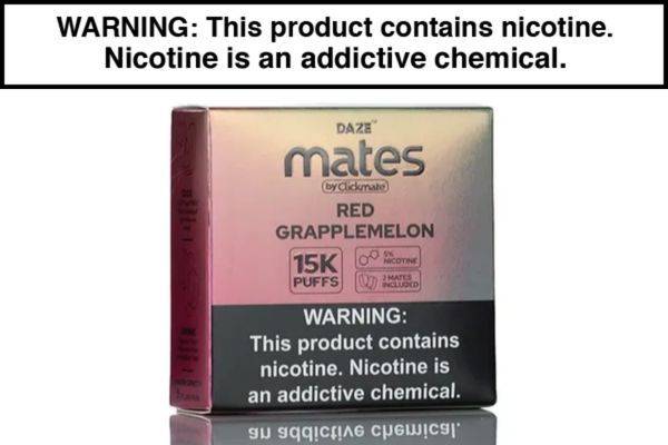 7 DAZE CLICKMATE MATES RECHARGE DISPOSABLE VAPE PODS - 15,000 PUFFS (2 PACK)