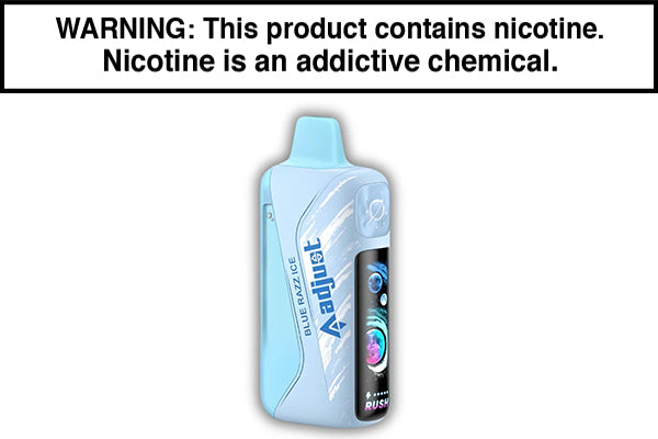 ADJUST MYRUSHER 40K DISPOSABLE VAPE - 40,000 PUFFS Blue Razz Ice