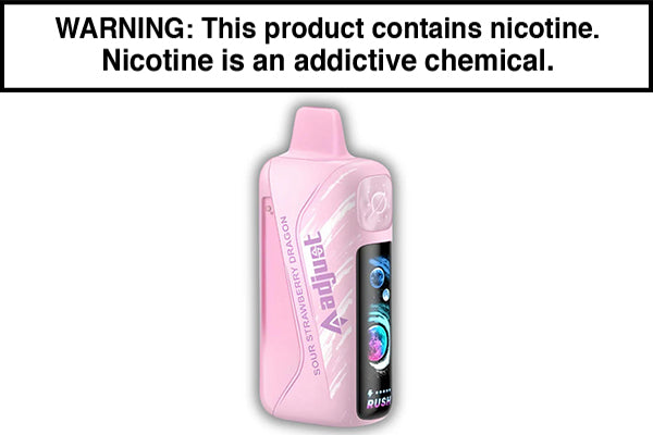 ADJUST MYRUSHER 40K DISPOSABLE VAPE - 40,000 PUFFS Sour Strawberry Dragon