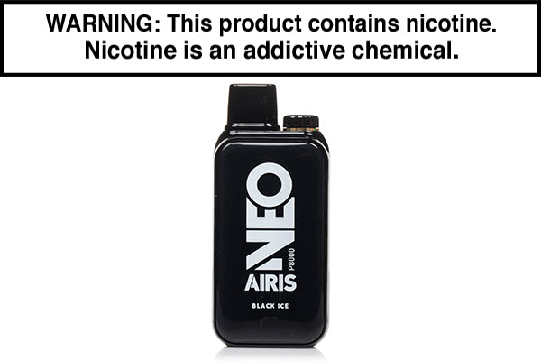 AIRIS NEO P8000 DISPOSABLE VAPE - 8,000 PUFFS Black Ice