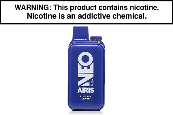AIRIS NEO P8000 DISPOSABLE VAPE - 8,000 PUFFS Blue Raz Lemon