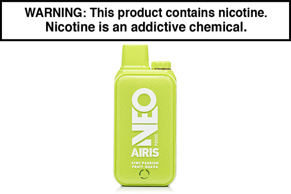 AIRIS NEO P8000 DISPOSABLE VAPE - 8,000 PUFFS Kiwi Passion Fruit Guava