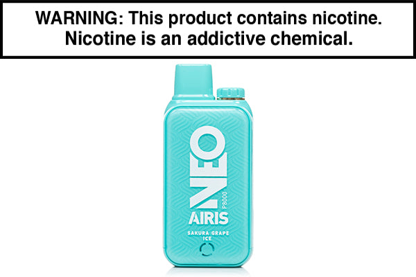 AIRIS NEO P8000 DISPOSABLE VAPE - 8,000 PUFFS Sakura Grape Ice