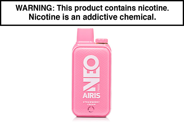 AIRIS NEO P8000 DISPOSABLE VAPE - 8,000 PUFFS Strawberry Cream