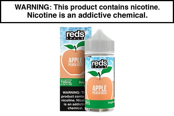 Peach Apple Iced by Reds E Juice 60ML/100ML Peach Apple Iced by Reds E Juice 60ML/100ML