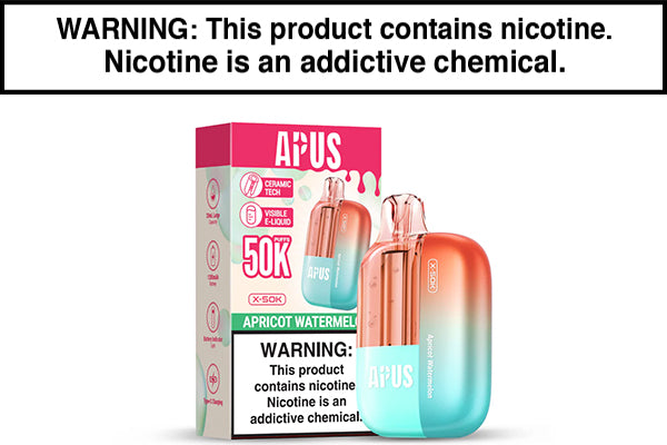 APUS X 50K DISPOSABLE VAPE - 50,000 PUFFS Apricot Watermelon