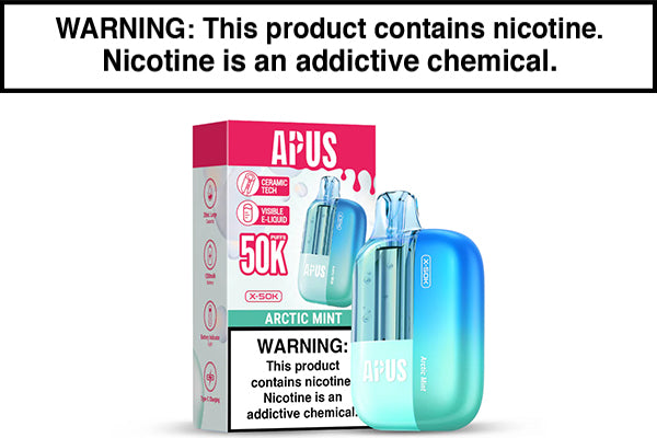 APUS X 50K DISPOSABLE VAPE - 50,000 PUFFS Arctic Mint