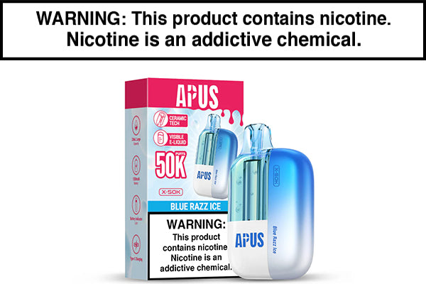 APUS X 50K DISPOSABLE VAPE - 50,000 PUFFS Blue Razz Ice