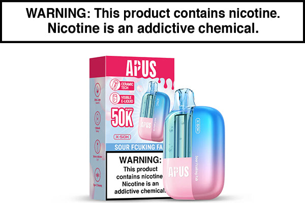 APUS X 50K DISPOSABLE VAPE - 50,000 PUFFS Sour Fcuking Fab