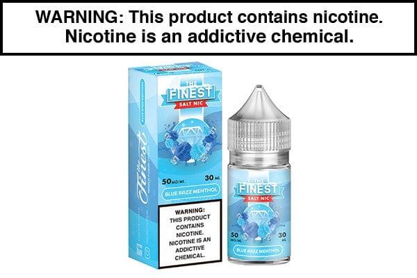Vape Juice Blue Razz Menthol - The Finest SALT NIC Series - 30mL $10.99 Finest Salt Menthol Vape Juice Blue Razz Menthol - The Finest SALT NIC Series - 30mL $10.99 Finest Salt Menthol