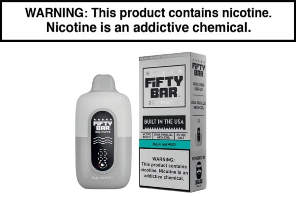FIFTY BAR V2 20K DISPOSABLE VAPE - 20,000 PUFFS