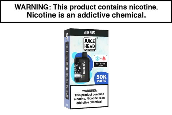 JUICE HEAD FLEX FREEZE 50K DISPOSABLE VAPE - 50,000 PUFFS JUICE HEAD FLEX FREEZE 50K DISPOSABLE VAPE - 50,000 PUFFS
