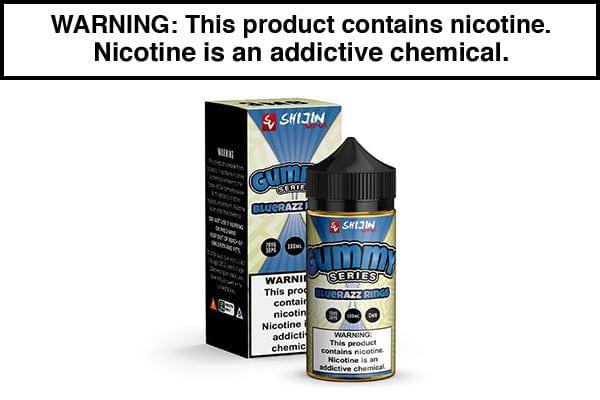 BLUE RAZZ RINGS BY GUMMY O'S SHIJIN VAPOR 100ML BLUE RAZZ RINGS BY GUMMY O'S SHIJIN VAPOR 100ML