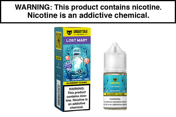 BLUEBERRY CLOUDD BY LOST MARY X URBAN TALE NIC SALTS 30ML