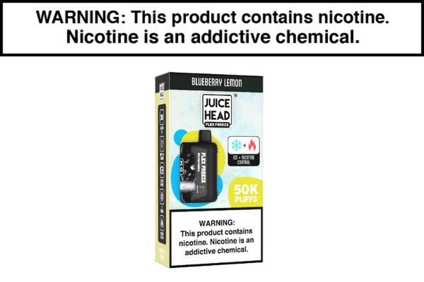 JUICE HEAD FLEX FREEZE 50K DISPOSABLE VAPE - 50,000 PUFFS JUICE HEAD FLEX FREEZE 50K DISPOSABLE VAPE - 50,000 PUFFS