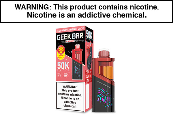 GEEK BAR CLIO PLATINUM DISPOSABLE VAPE PODS 50,000 PUFFS - $16.99 GEEK BAR CLIO PLATINUM DISPOSABLE VAPE PODS 50,000 PUFFS - $16.99