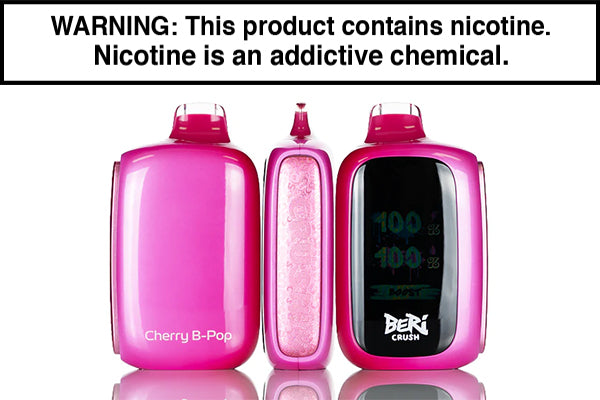 BERI CRUSH 50K DISPOSABLE VAPE - 50,000 PUFFS Cherry B-Pop