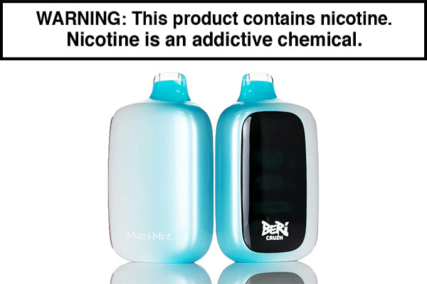 BERI CRUSH 50K DISPOSABLE VAPE - 50,000 PUFFS Miami Mint
