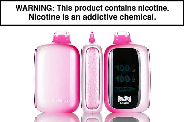 BERI CRUSH 50K DISPOSABLE VAPE - 50,000 PUFFS Triple Berry Ice