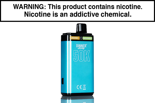 DINNER LADY 50K DISPOSABLE VAPE - 50,000 PUFFS Mexico Mango and Pineapple Passion Guava