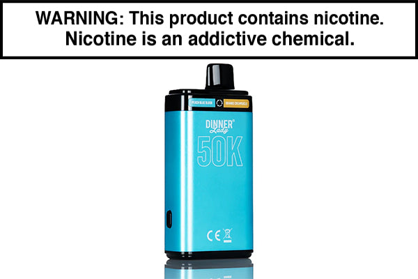 DINNER LADY 50K DISPOSABLE VAPE - 50,000 PUFFS Peach Blue Slush and Orange Creamsicle