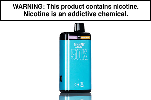 DINNER LADY 50K DISPOSABLE VAPE - 50,000 PUFFS Sour Pink Dust and Sour Mango Pineapple