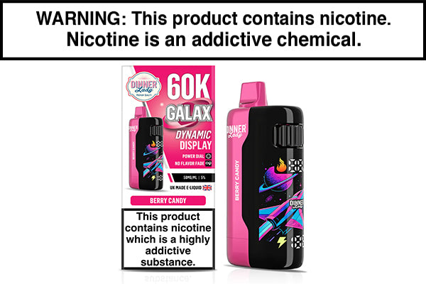 DINNER LADY GALEX 60K DISPOSABLE VAPE - 60,000 PUFFS Berry Candy