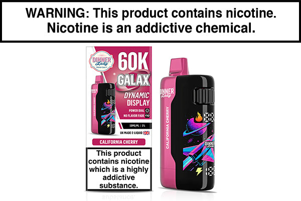 DINNER LADY GALEX 60K DISPOSABLE VAPE - 60,000 PUFFS California Cherry