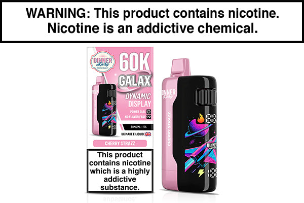 DINNER LADY GALEX 60K DISPOSABLE VAPE - 60,000 PUFFS Cherry Strazz