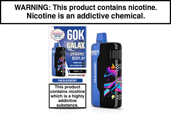 DINNER LADY GALEX 60K DISPOSABLE VAPE - 60,000 PUFFS Fab Blackberry