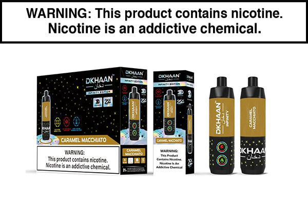 DKHAAN INFINITY 25K DISPOSABLE VAPE - 25000 PUFFS Caramel Macchiato