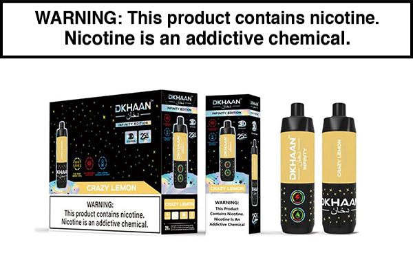 DKHAAN INFINITY 25K DISPOSABLE VAPE - 25000 PUFFS Crazy Lemon