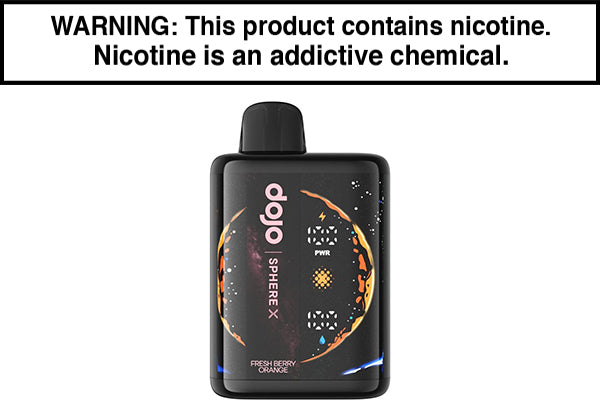 DOJO SPHERE X 40K DISPOSABLE VAPE - 40,000 PUFFS Fresh Berry Orange