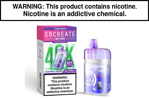 EB CREATE BC PRO DISPOSABLE VAPE - 40,000 PUFFS Triple Berry